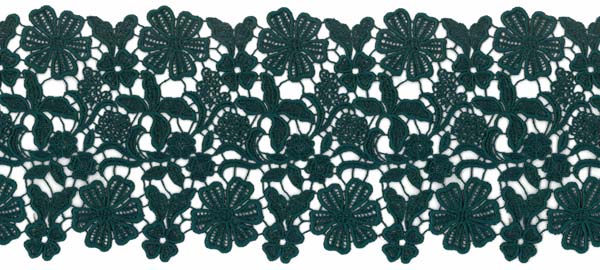 GUIPURE LACE EDGING - TEAL